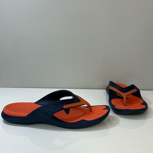 Crocs Blue and Orange Modi Sport Sandals Size 7 - Picture 1 of 14